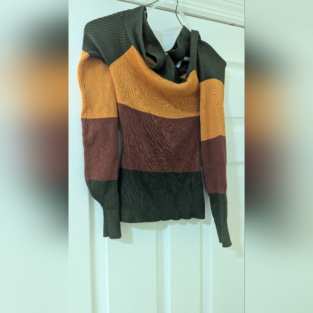 Colorblock Women's Stretchy Sweater